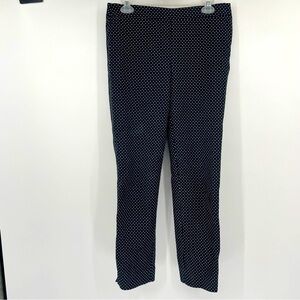 Talbots Chatham Ankle Pants Polka Dots | Side Zip Size: 2 | Color: Blue & White